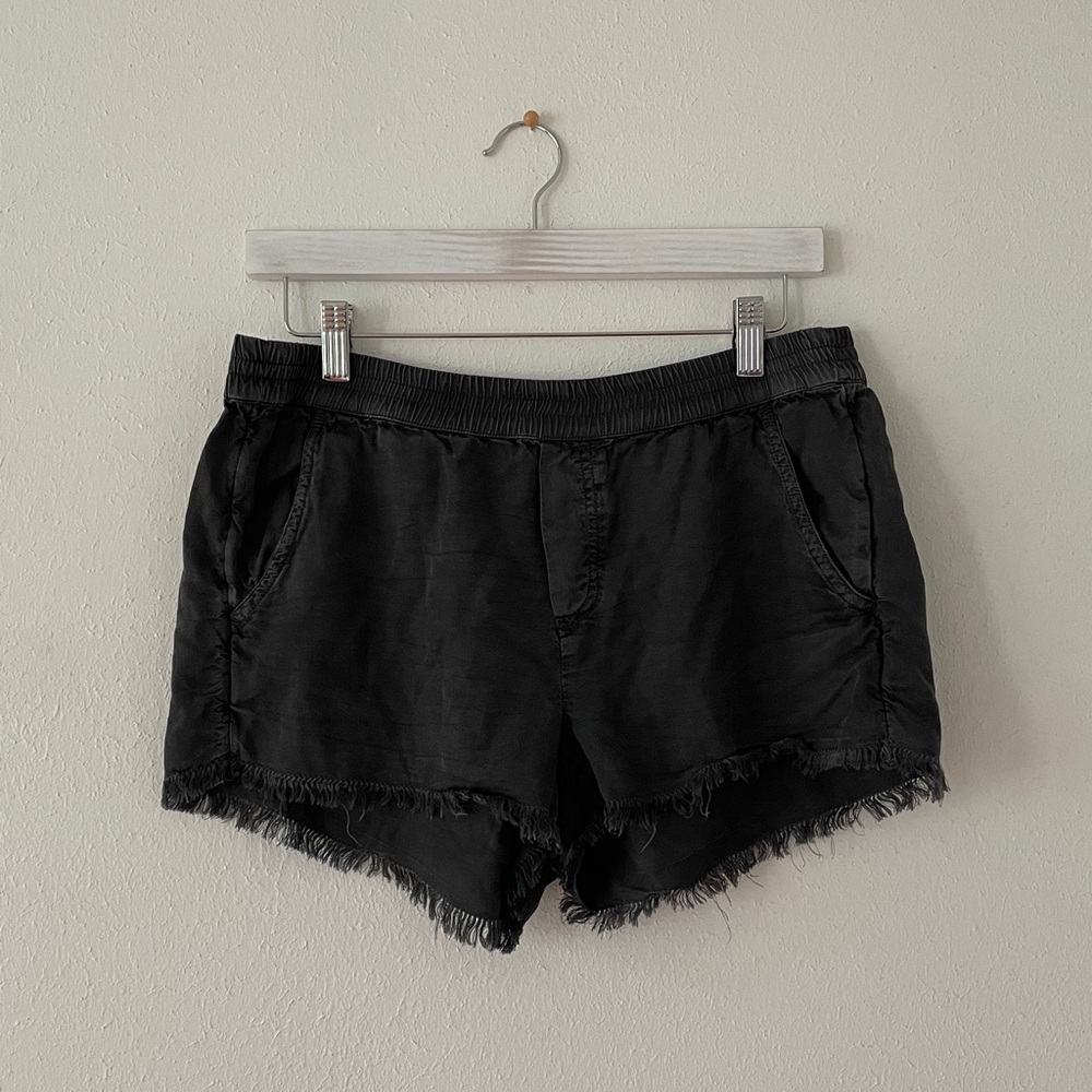 aerie Washed Look Shorts Lyocell Pull On Short Gray